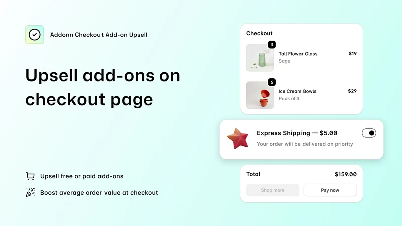 Checkout Upsell — Addonn