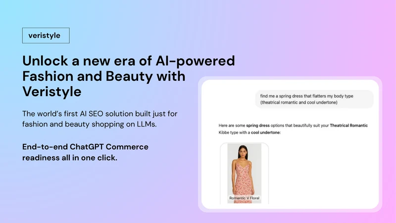 Veristyle AI SEO for Fashion