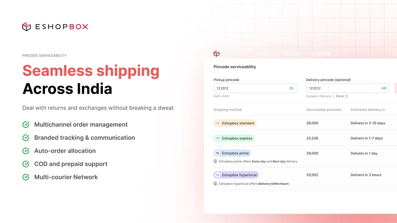Eshopbox Shipping