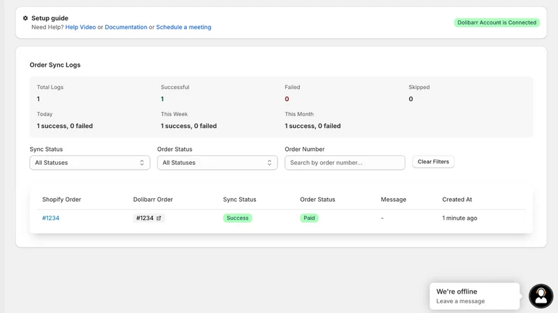 Dolibarr Integration