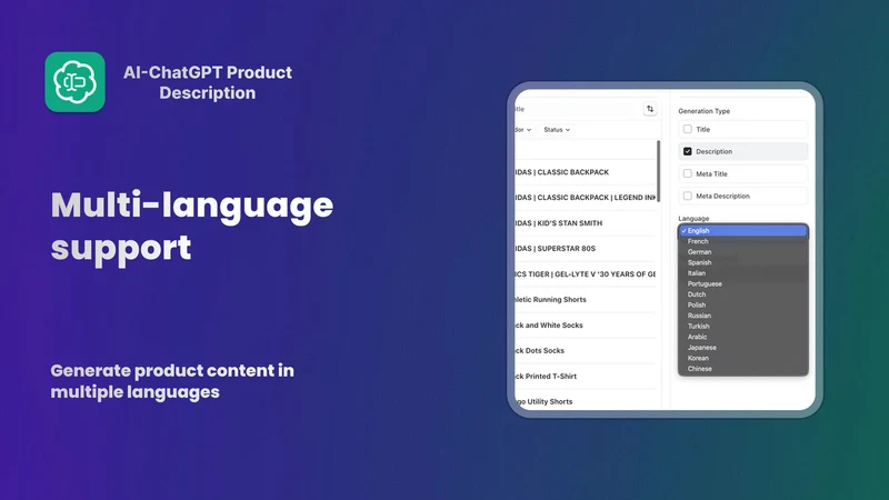 AI‑ChatGPT Product Description