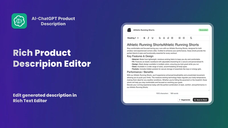 AI‑ChatGPT Product Description