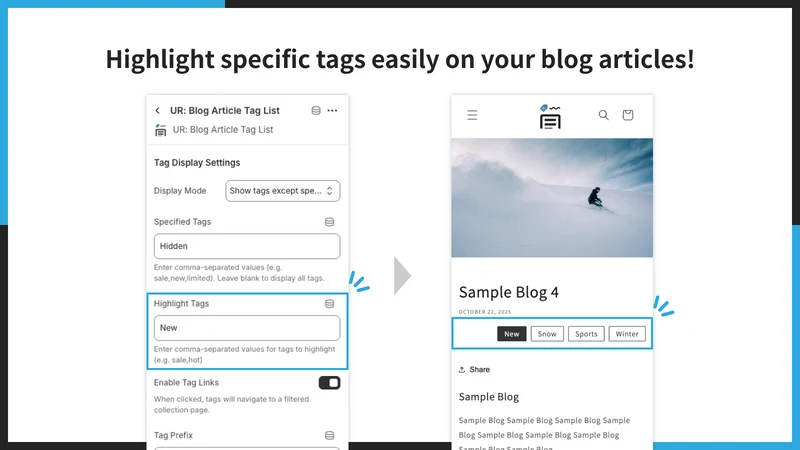UR: Blog Article Tag List