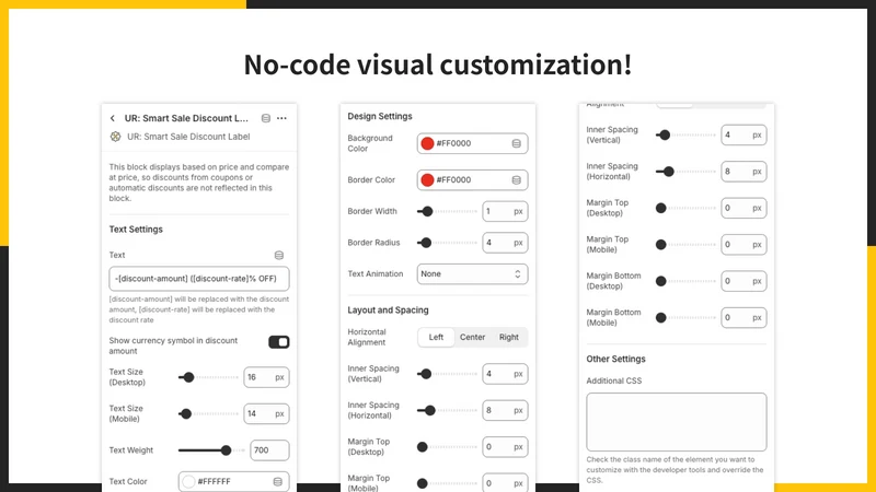 UR: Smart Sale Discount Label