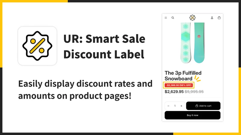 UR: Smart Sale Discount Label