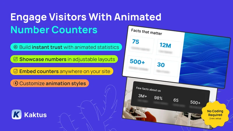 K: Animated Number Counter
