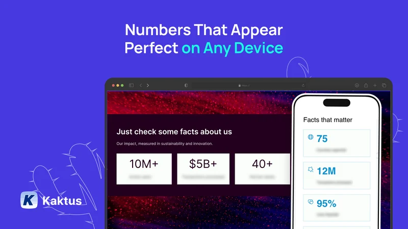 K: Animated Number Counter