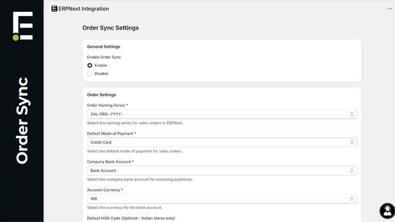 ERPNext Integration TM