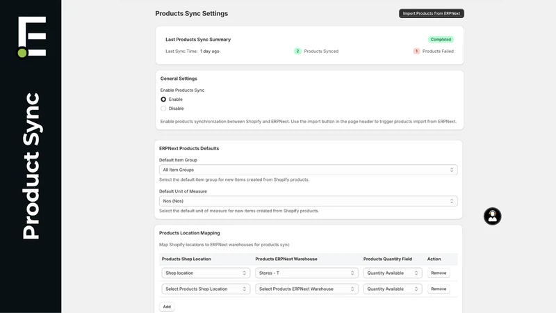 ERPNext Integration TM