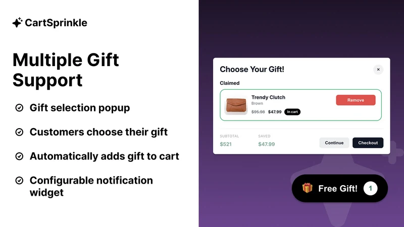 CartSprinkle Free Gift