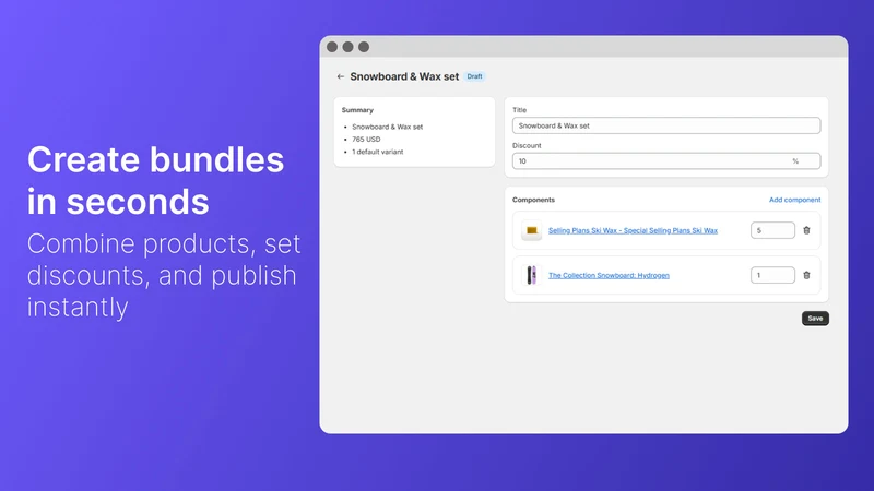 Bundles Inventory: Sets & Kits