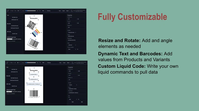 EmissarySKU Label Creator