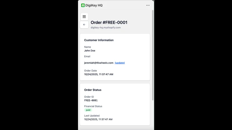 DigiKey HQ ‑ Instant Delivery
