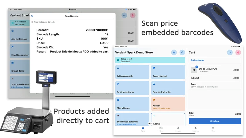 VS POS Price Embedded Barcodes