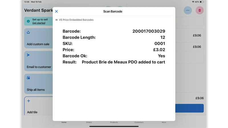 VS POS Price Embedded Barcodes