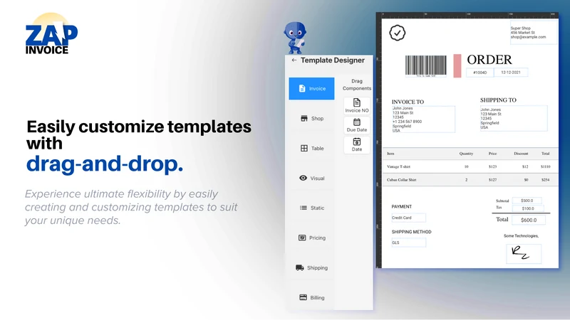 Zap Invoice