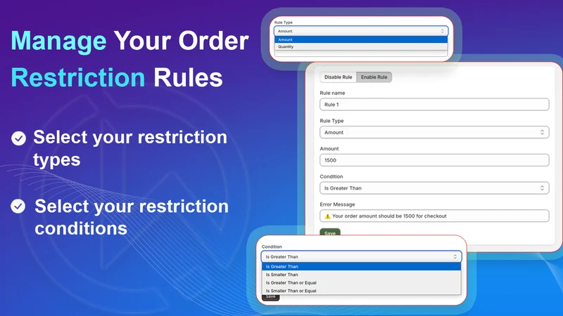 WBL ‑ Restrict Order PRO