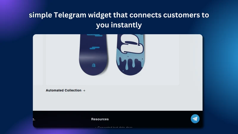 Telegram Chat Button