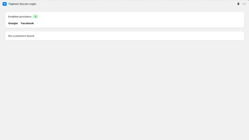 Taptool Social Login