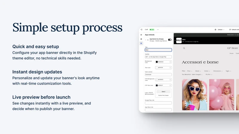Mobile App Banner ‑ Shoppy