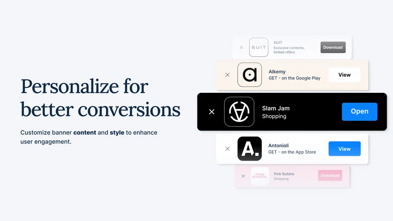 Mobile App Banner ‑ Shoppy