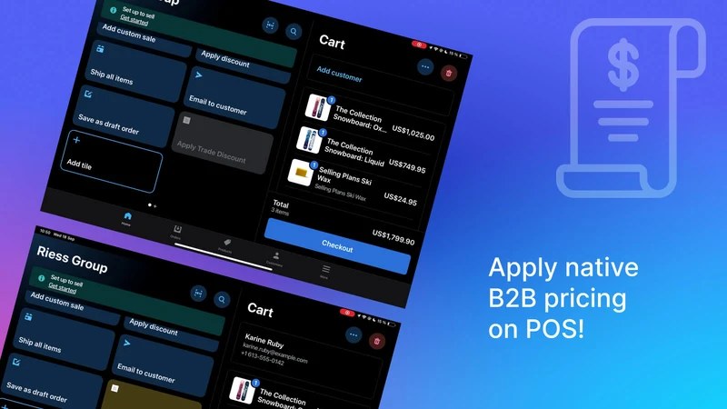 POS2B: Native POS B2B Pricing