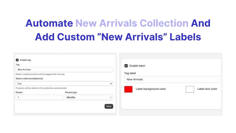 NU: New Arrivals Auto Tag