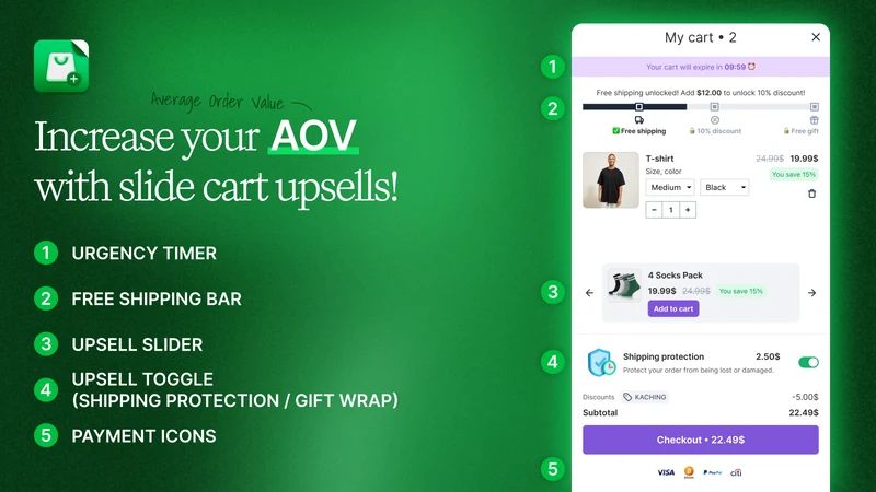 Kaching CartDrawer Cart Upsell