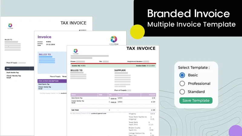 OP: Order Printer, PDF Invoice