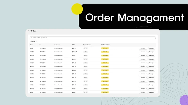 OP: Order Printer, PDF Invoice