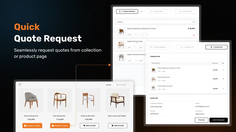 AI Request a Quote, Hide Price