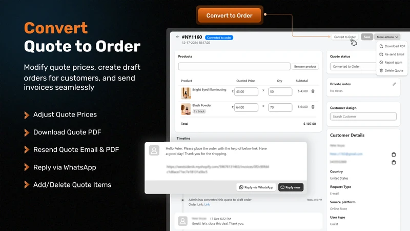 AI Request a Quote, Hide Price
