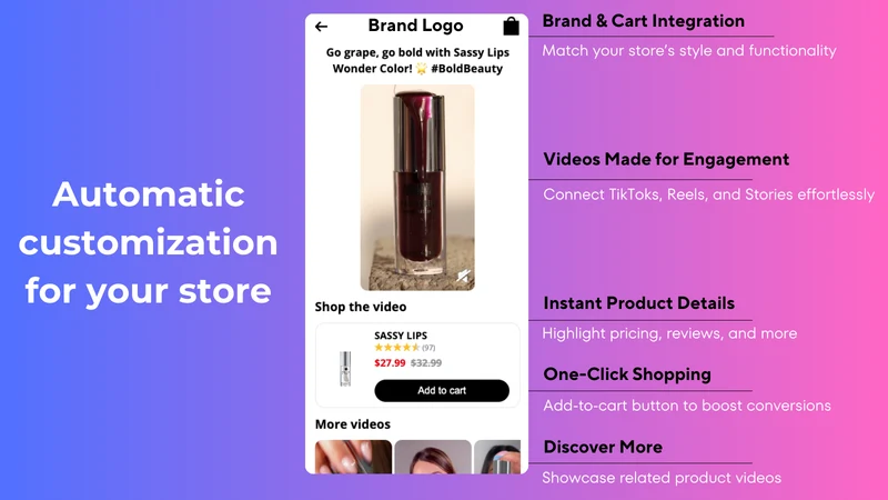UGC Video Landing Pages
