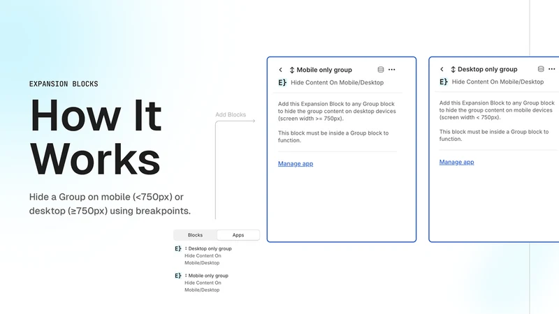 Hide Content On Desktop/Mobile