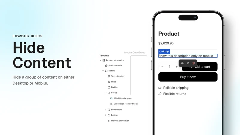 Hide Content On Desktop/Mobile