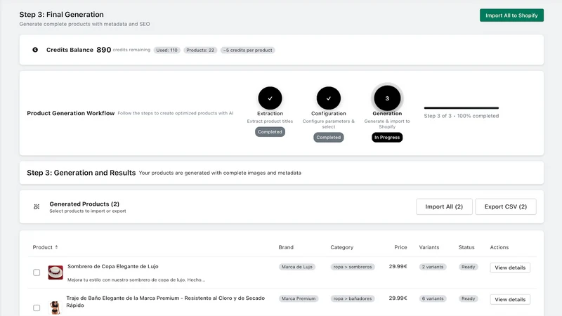 Textify: From File to Products