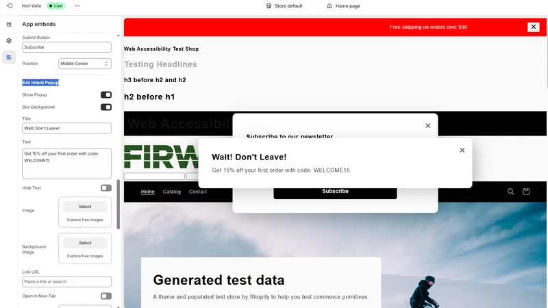weedit Popup Notifications