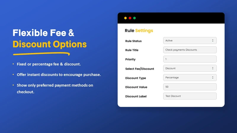 PayFee‑Payment Method Discount