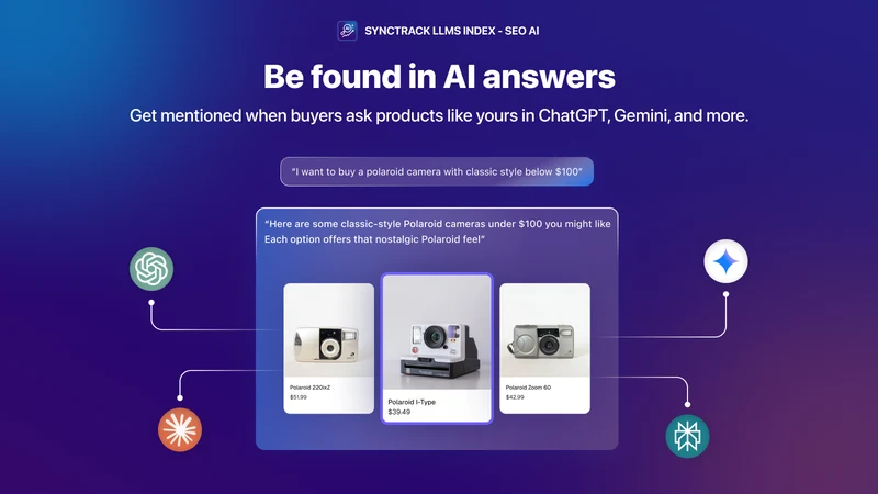 Synctrack LLMs Index ‑ SEO AI