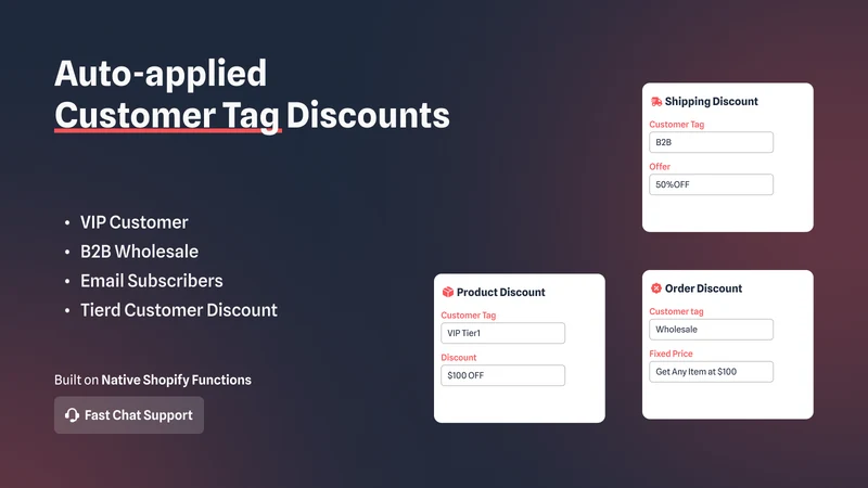 Oak Customer Tag Discount App