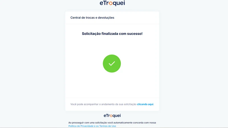 eTroquei ‑ Trocas e Devoluções