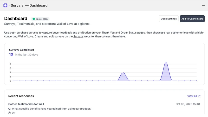 Surva.ai Post‑Purchase Surveys