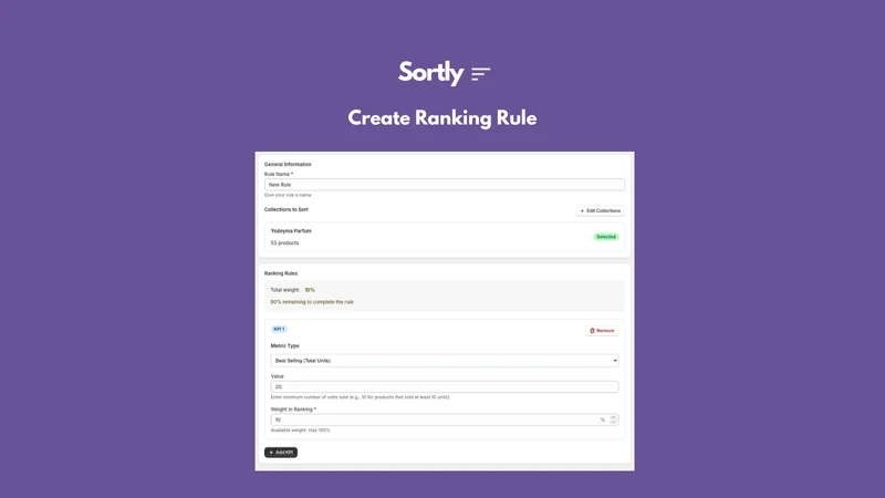 Sortly ‑ Smart Product Sorting
