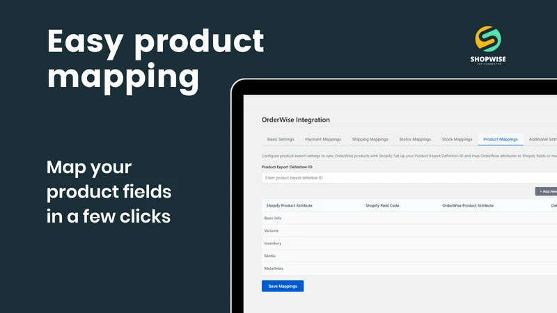Shopwise ‑ Orderwise Connector