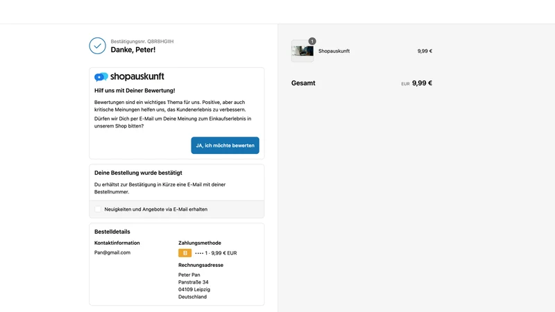 Shopauskunft – Bewertungen