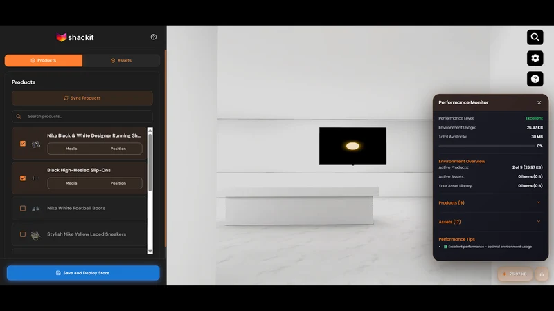 Shackit ‑ 3D Virtual Stores