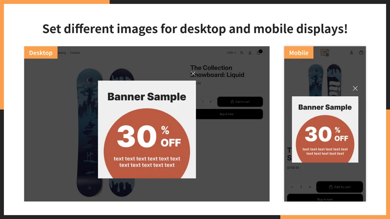 UR: Page‑Specific Popup