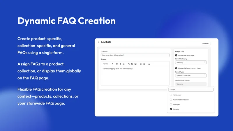 Rootways FAQ Page, Product FAQ
