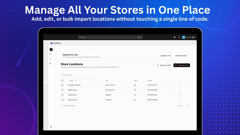 ProxiFind — Store Locator