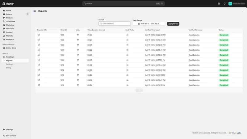PackRight ‑ Packstation VMS